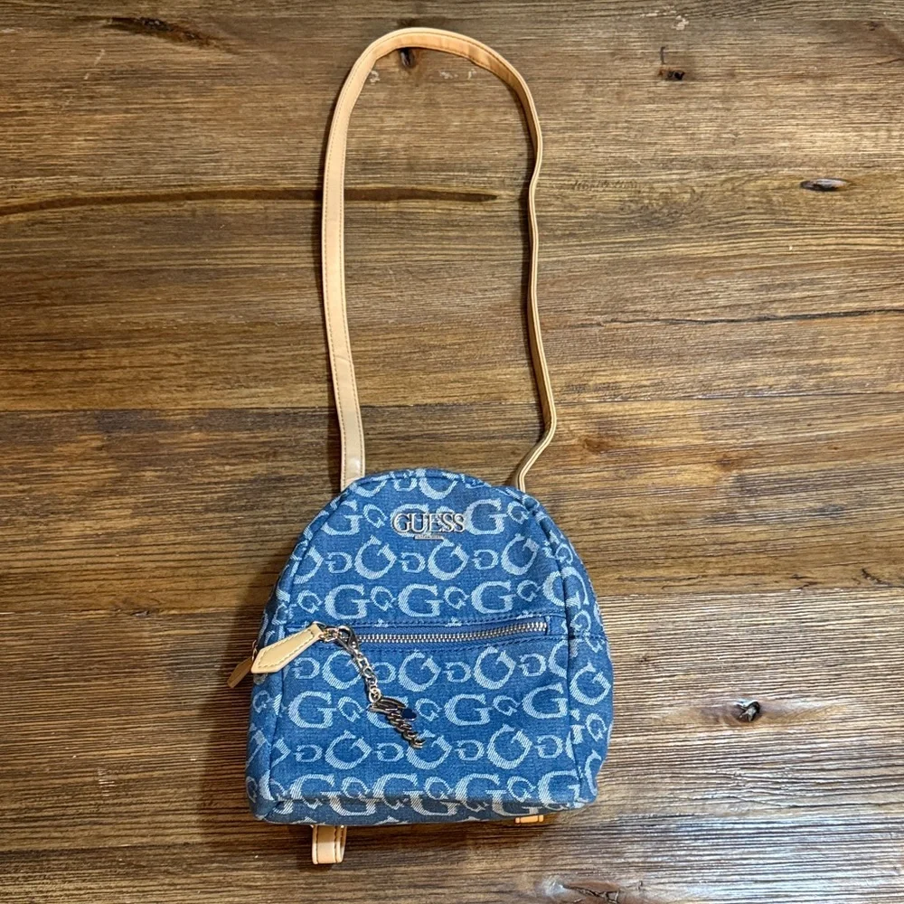 guess mini backpack blue Teddy Me Blue backpack for boys and girls by Guess G By Guess Mini Backpack